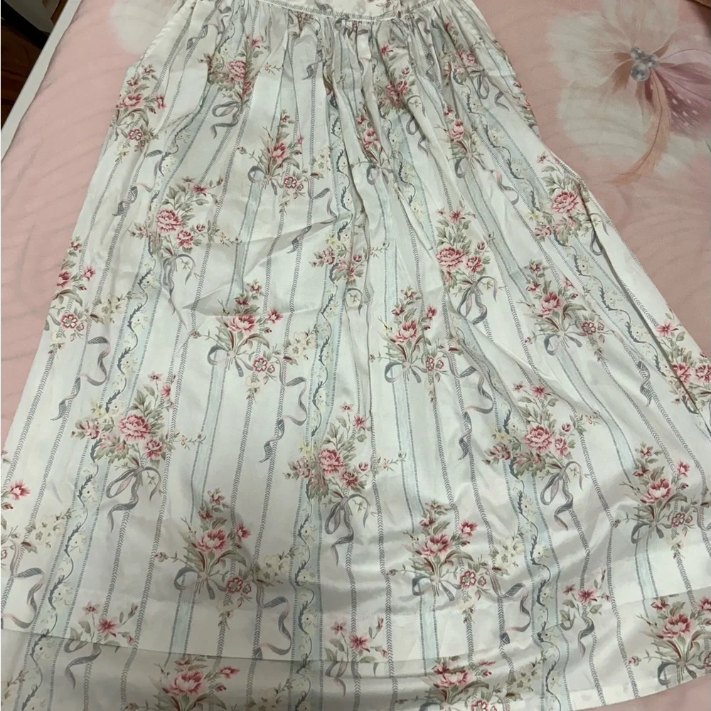Vintage Floral Bow Maxi Skirt - Picture 3 of 7